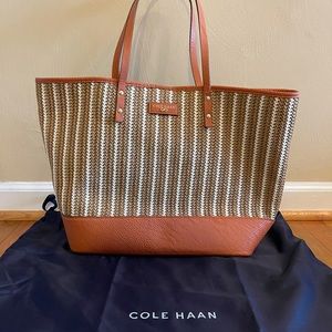 Cole Haan Straw Tote
